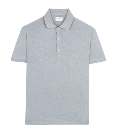 Basic Lightweight Polo Shirt Grayish Blue