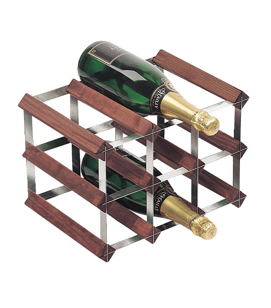 Traditional Wine Rack Co. Dark Oak Bottle Neck Wine Racks