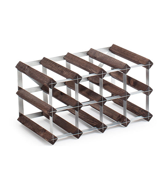 Traditional Wine Rack Co. Dark Oak Bottle Neck Wine Racks