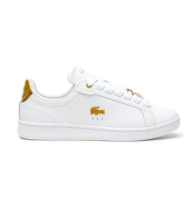 Women's Carnaby Pro Leather Metallic Detailing Sneakers White/Gold