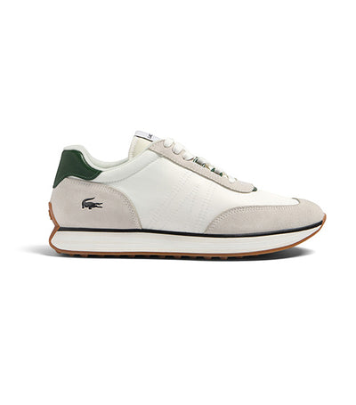 Men's L-Spin Textile Sneakers White/Dark Green