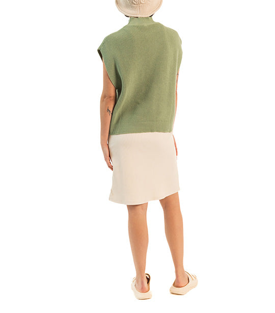 Zoe Knit Vest Laurel Green