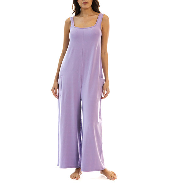 Chloe Squareneck Jumpsuit Digital Lavender