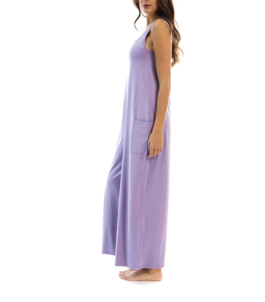 Chloe Squareneck Jumpsuit Digital Lavender