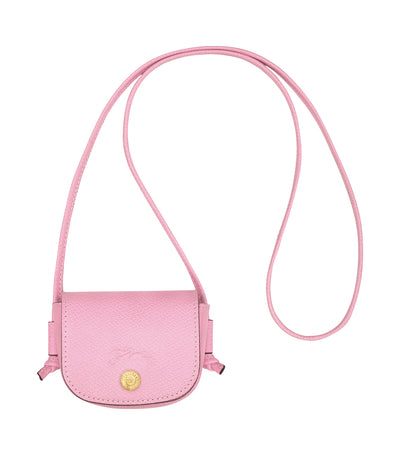Épure Coin Purse with Leather Lace Pink