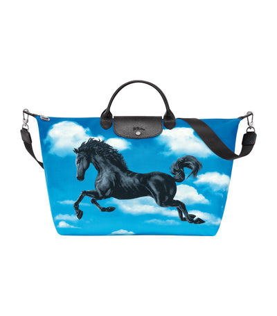 Longchamp x ToiletPaper Travel Bag S Cloud Blue