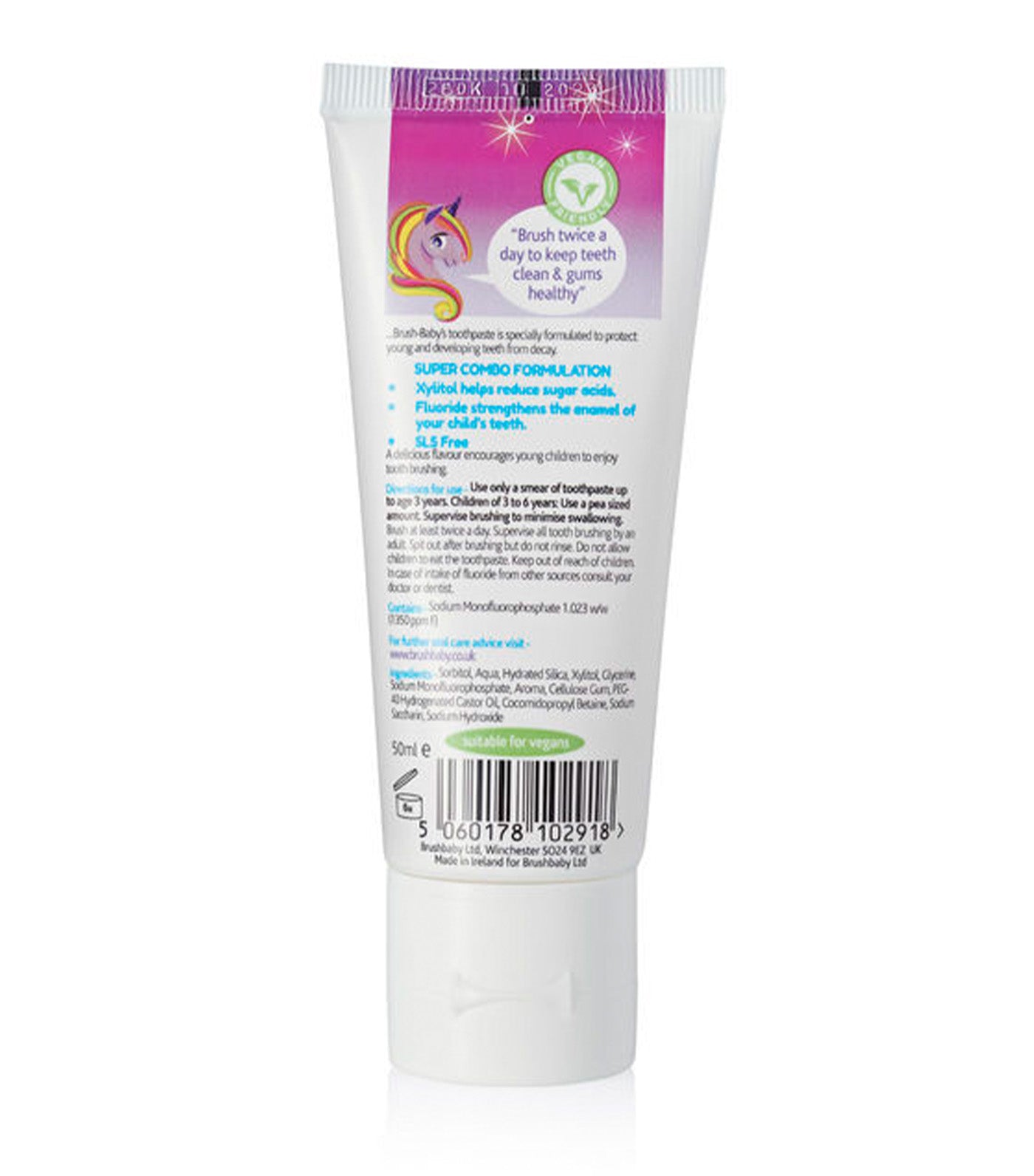 Natural Strawberry Unicorn Toothpaste 50ml