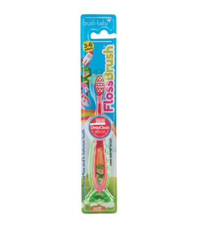 FlossBrush Dino Bristles Toothbrush (3-6Y)