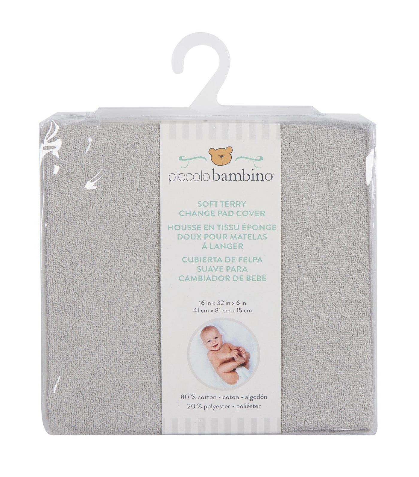 Terry Fitted Sheet Forcontour Change Pad - Gray