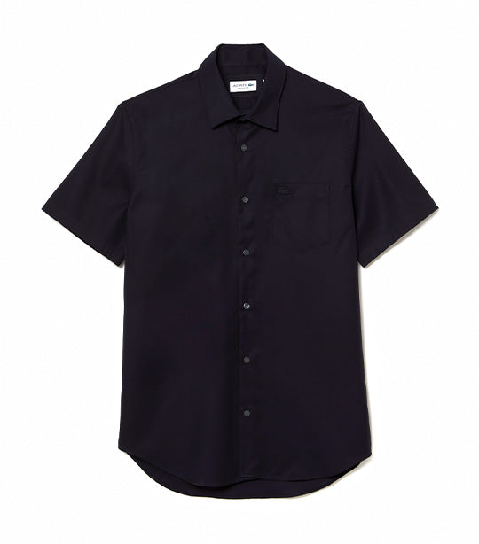 Men's Regular Fit Solid Cotton Shirt Abysm