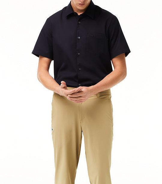 Men's Regular Fit Solid Cotton Shirt Abysm