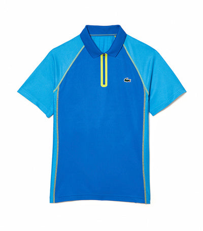 Men's Tennis Recycled Polyester Polo Shirt with Ultra-Dry Technology Kingdom/Fiji/Lima