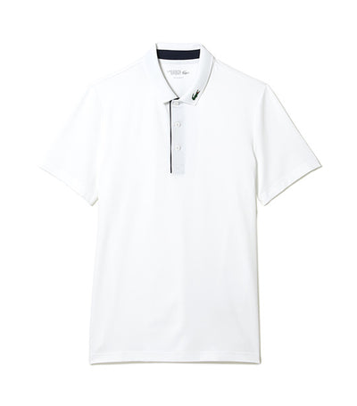Sport Jersey Golf Polo Shirt White/Navy Blue