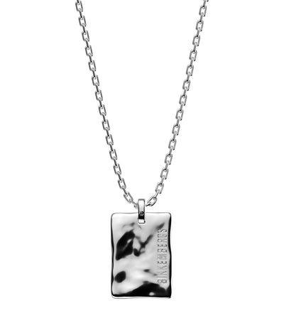 Medal Pendant Necklace Silver