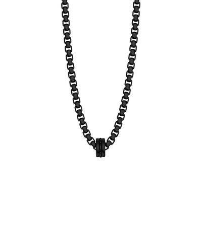 Input Steel Necklace Black
