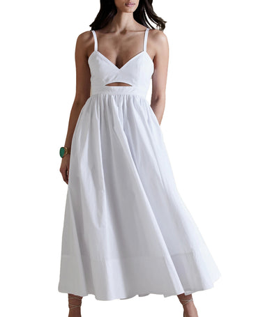 Isa Cotton Dress White