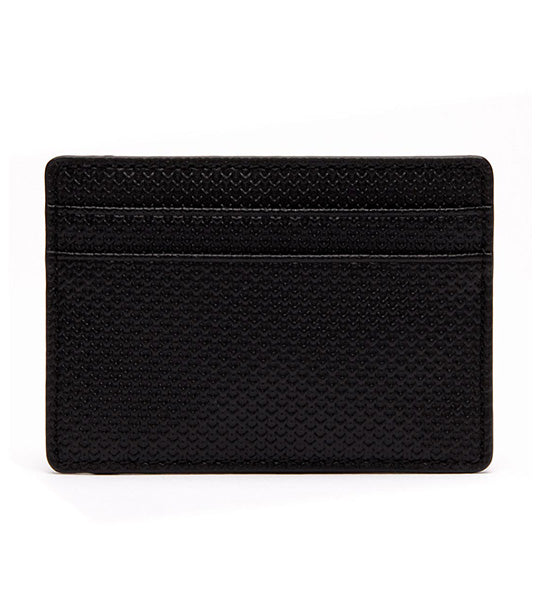 Men's Chantaco Piqué Leather 8 Card Holder And Wallet Noir
