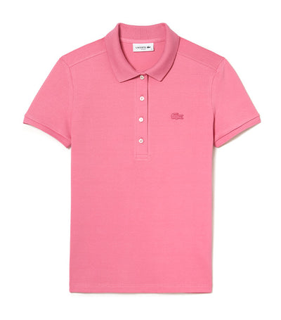 Women's Stretch Cotton Piqué Polo Shirt Reseda Pink