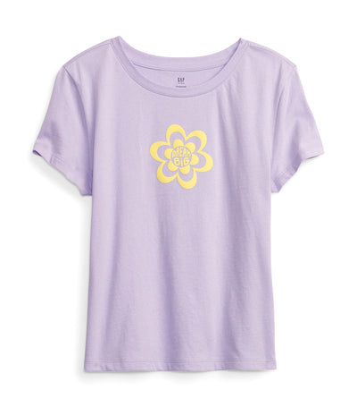 Kids Graphic T-Shirt - Purple Lotus for Girls