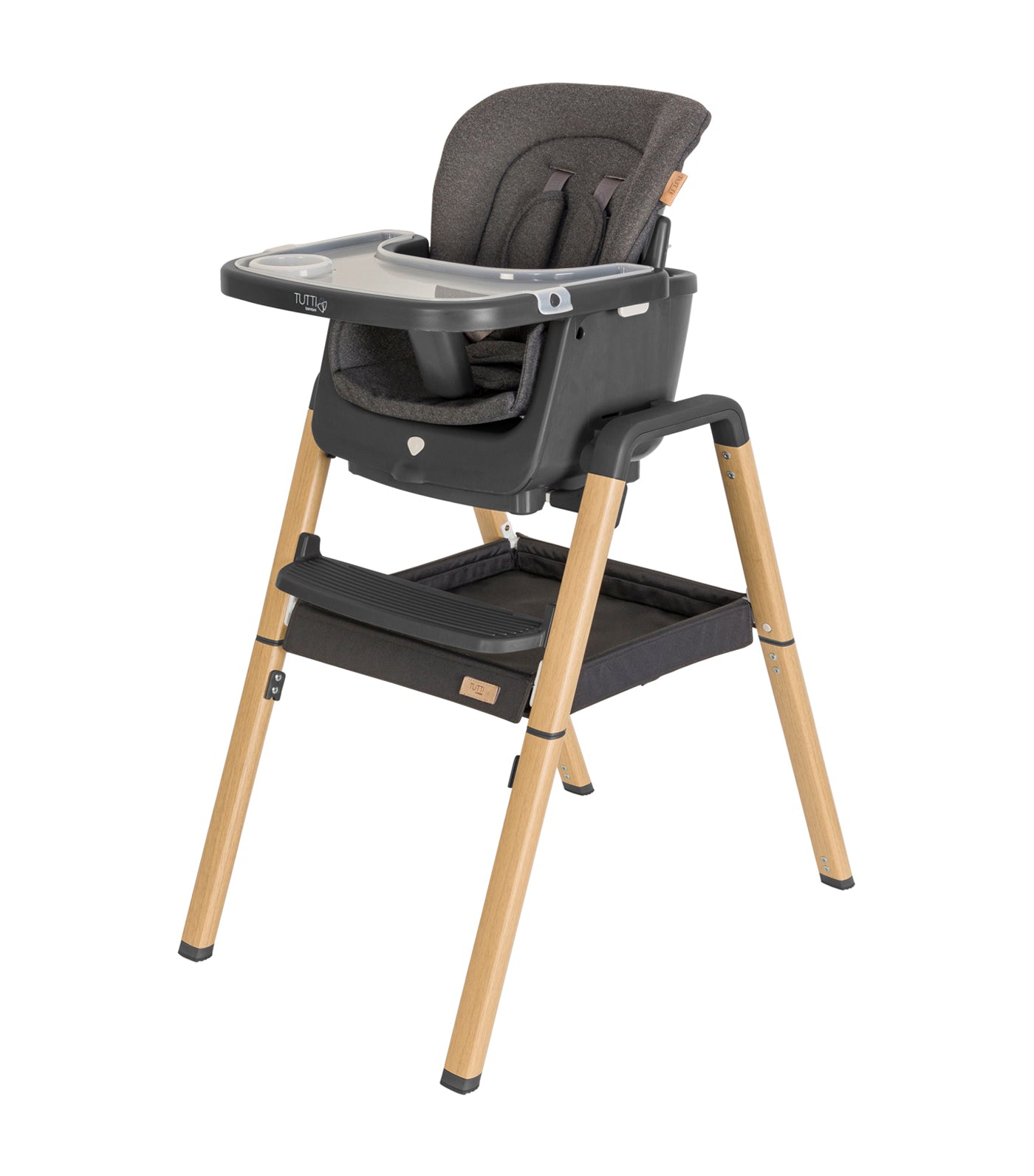 Nova Evolutionary Highchair - Grey/Oak