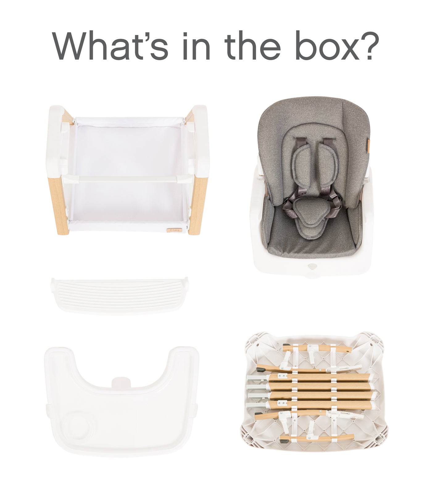 Nova Evolutionary Highchair - White/Oak