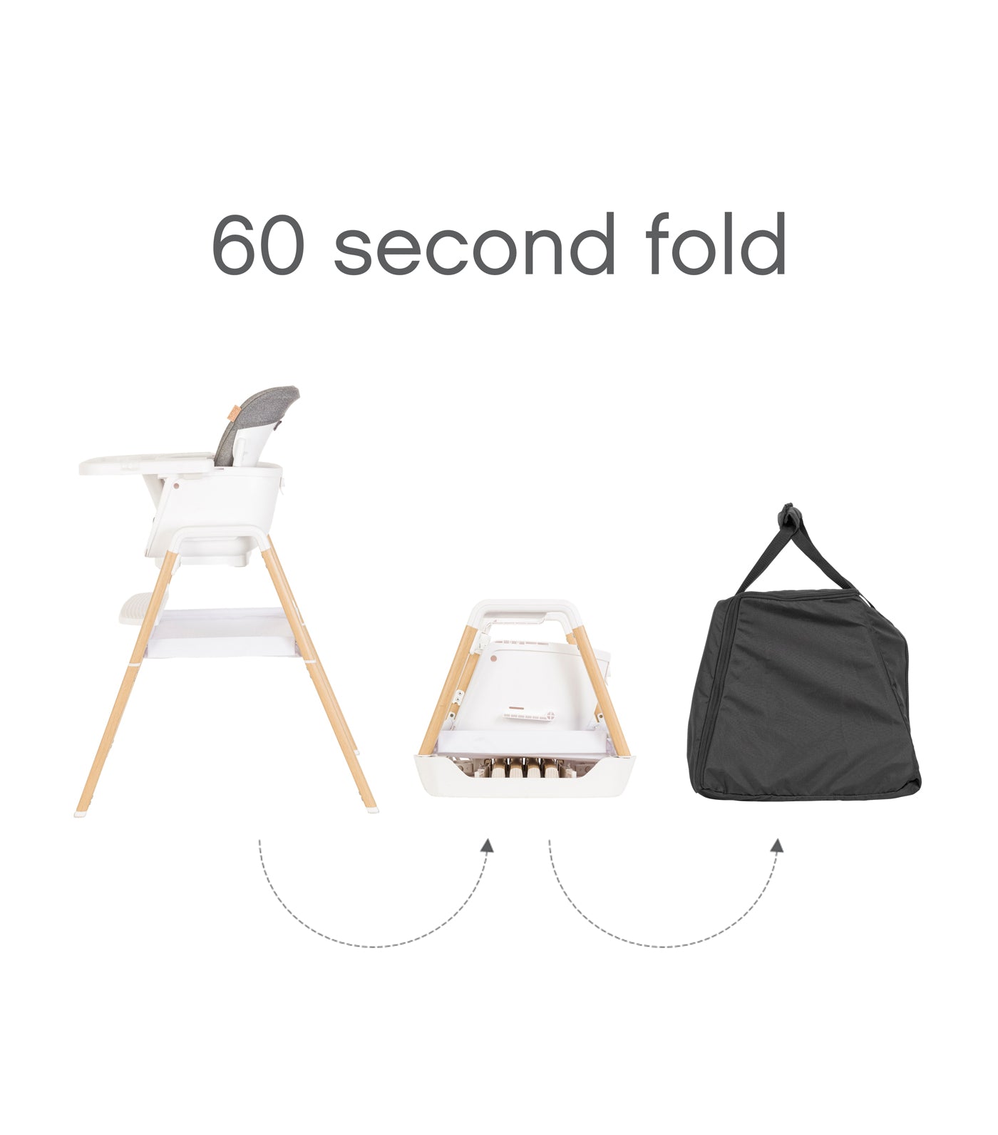 Nova Evolutionary Highchair - White/Oak