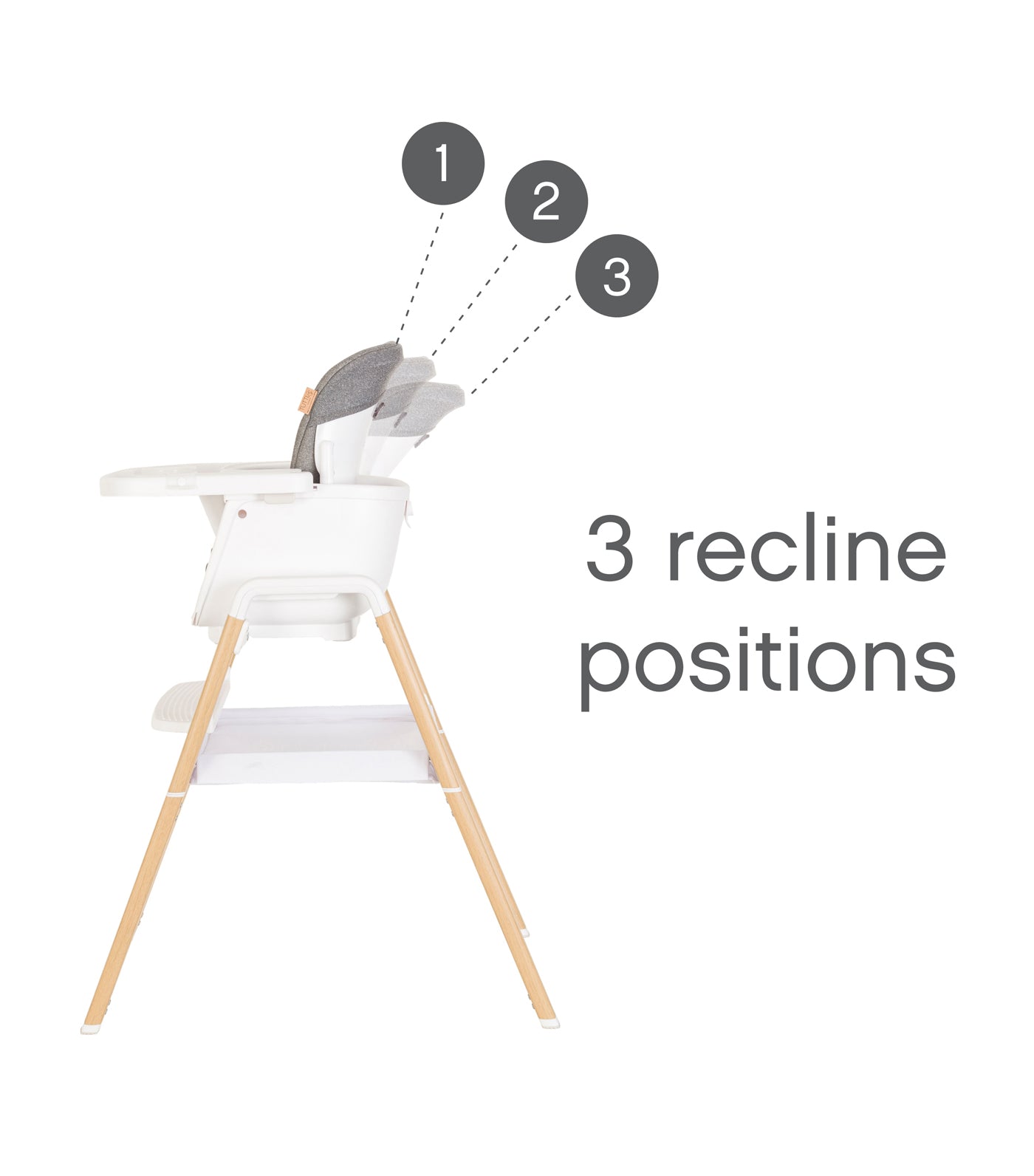Nova Evolutionary Highchair - White/Oak