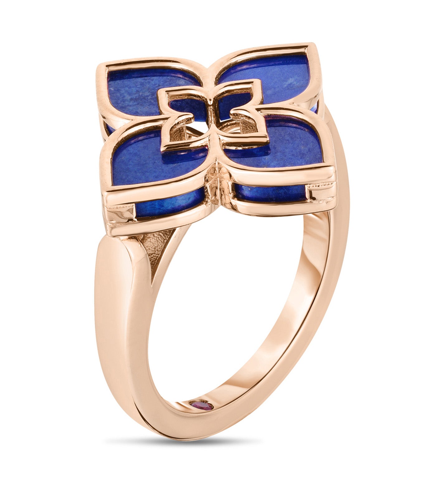 Venetian Princess Ring with Lapis and Ruby