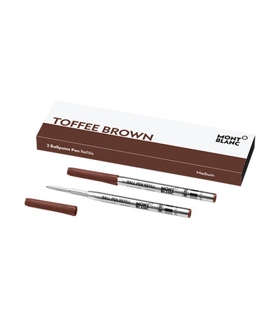 2 Ballpoint Pen Refills (M) Toffee Brown