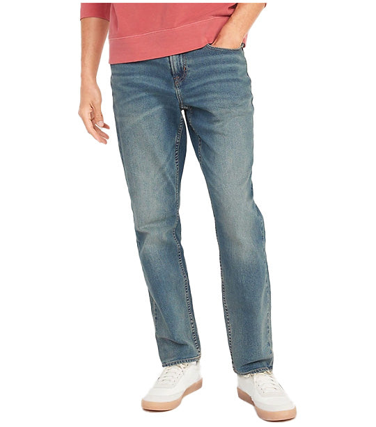 Athletic Taper Built-In Flex Medium-Wash Jeans for Men Medium Wash
