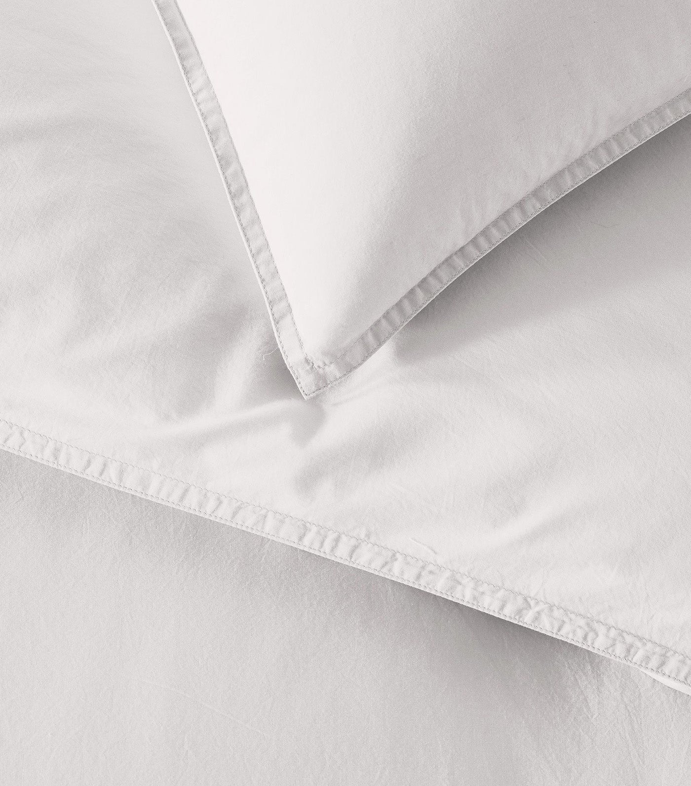 west elm Organic Cotton Percale Duvet Cover and Sham - White