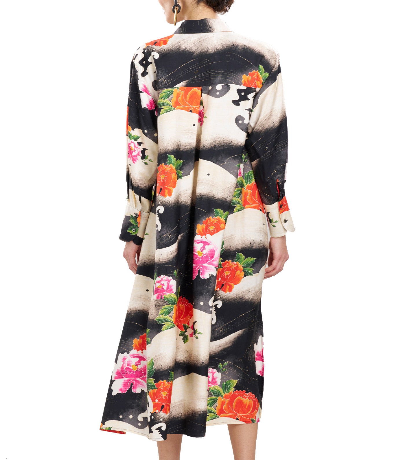 Mayumi Shirtdress Black Multi