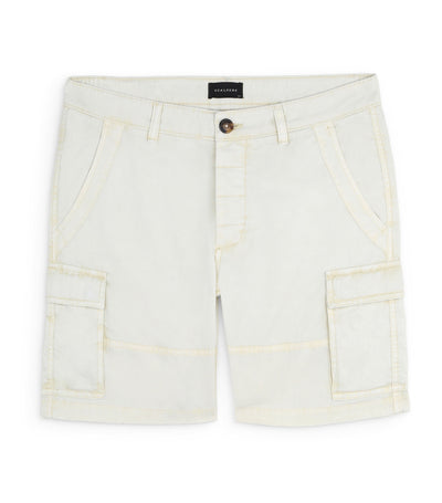 Bermuda Shorts with Low Pockets Off White