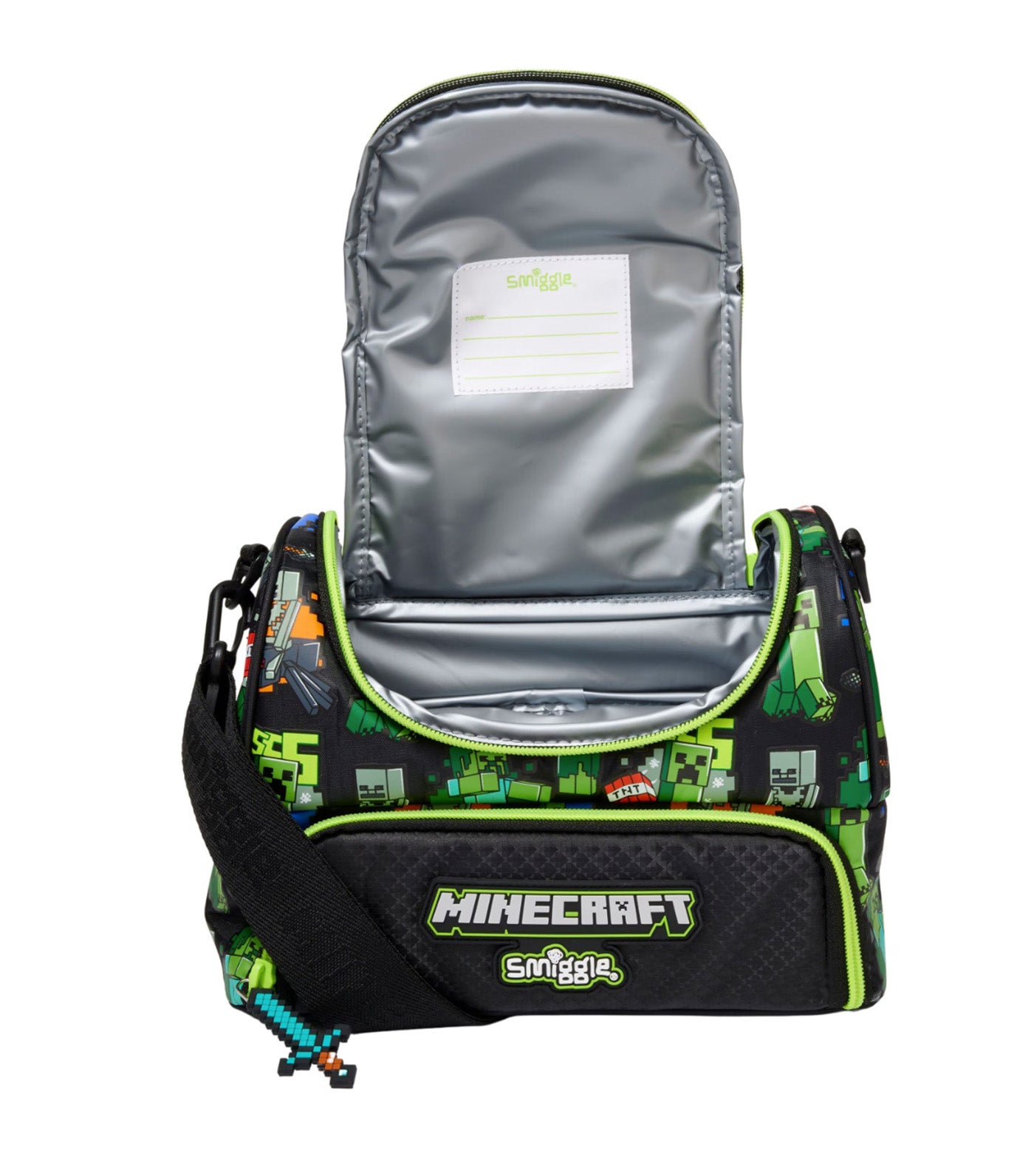 Minecraft Double Pocket Lunchbox with Strap