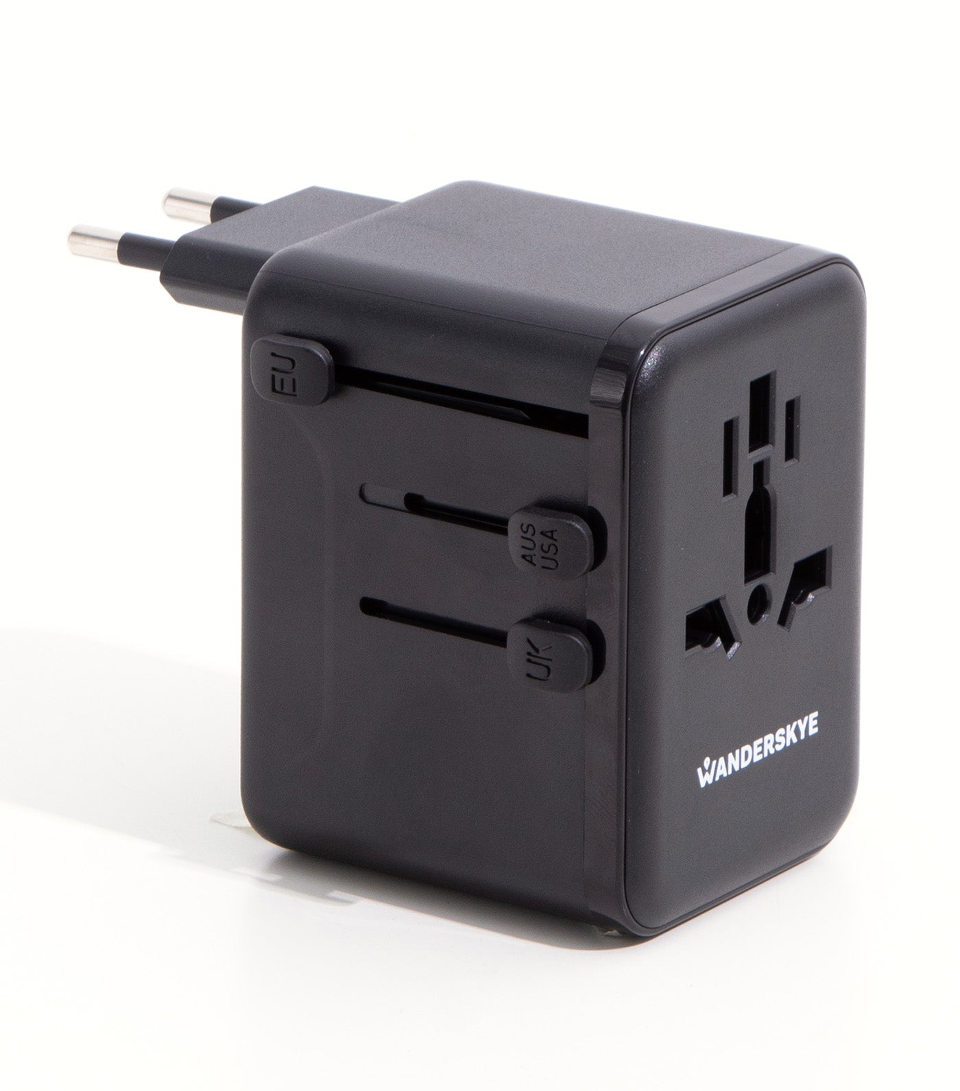 Travel Adaptor with 3 USB and 1 Type C Black