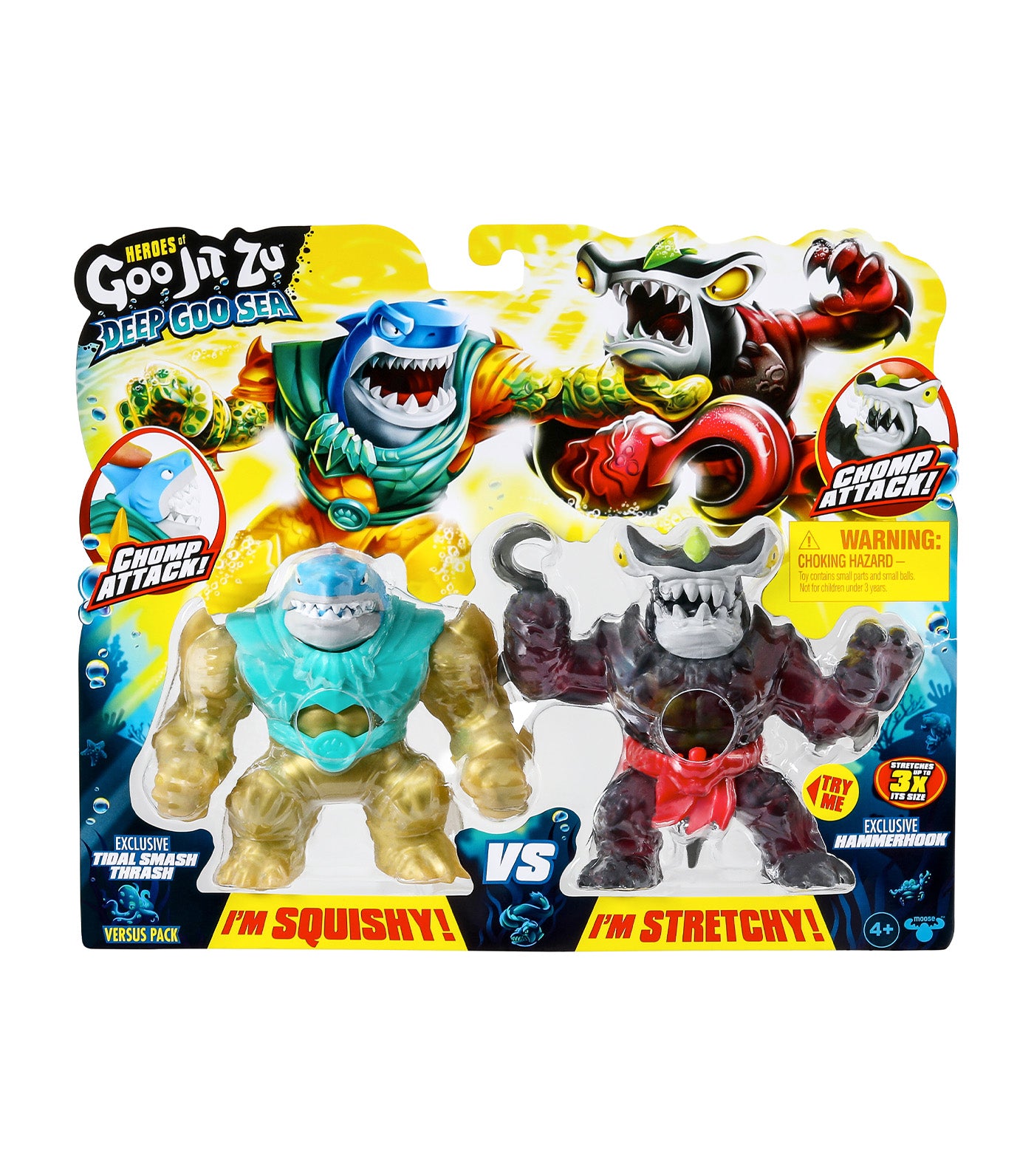 Heroes of Goo Jit Zu Deep Goo Sea Versus Pack - Tidal Smash Thrash vs Exclusive Hammerhook