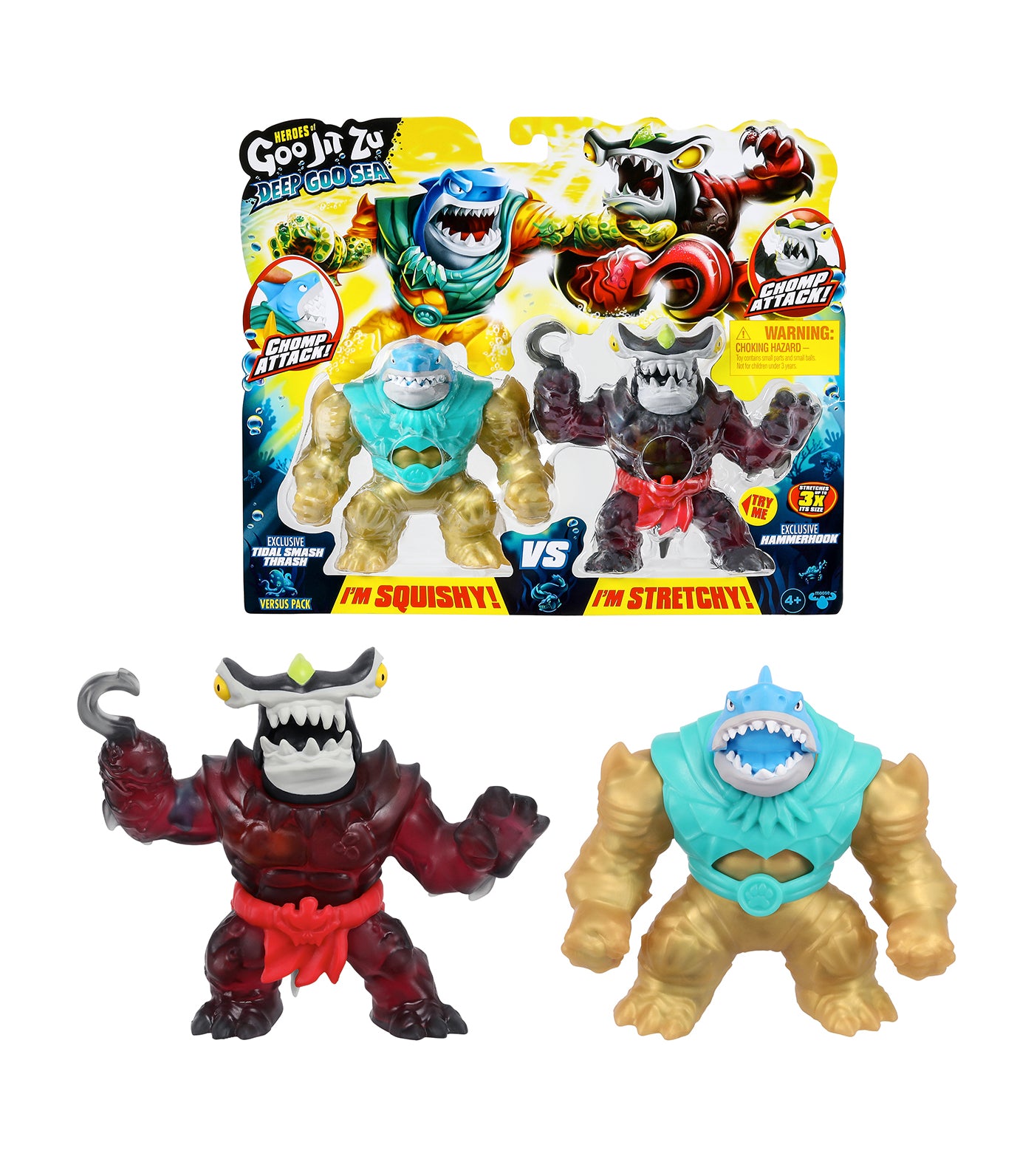 Heroes of Goo Jit Zu Deep Goo Sea Versus Pack - Tidal Smash Thrash vs Exclusive Hammerhook