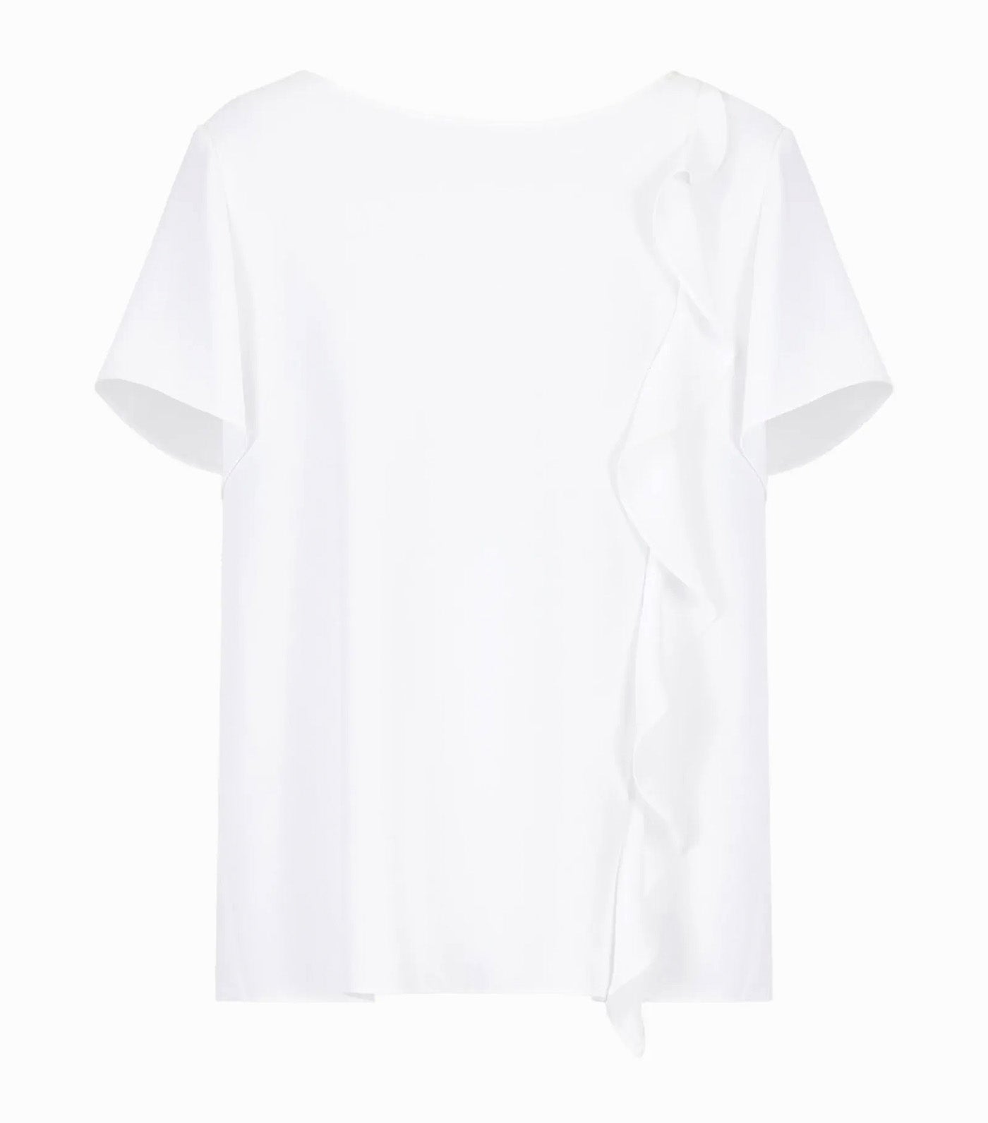 Blouse In Recycled Fabric Optic White