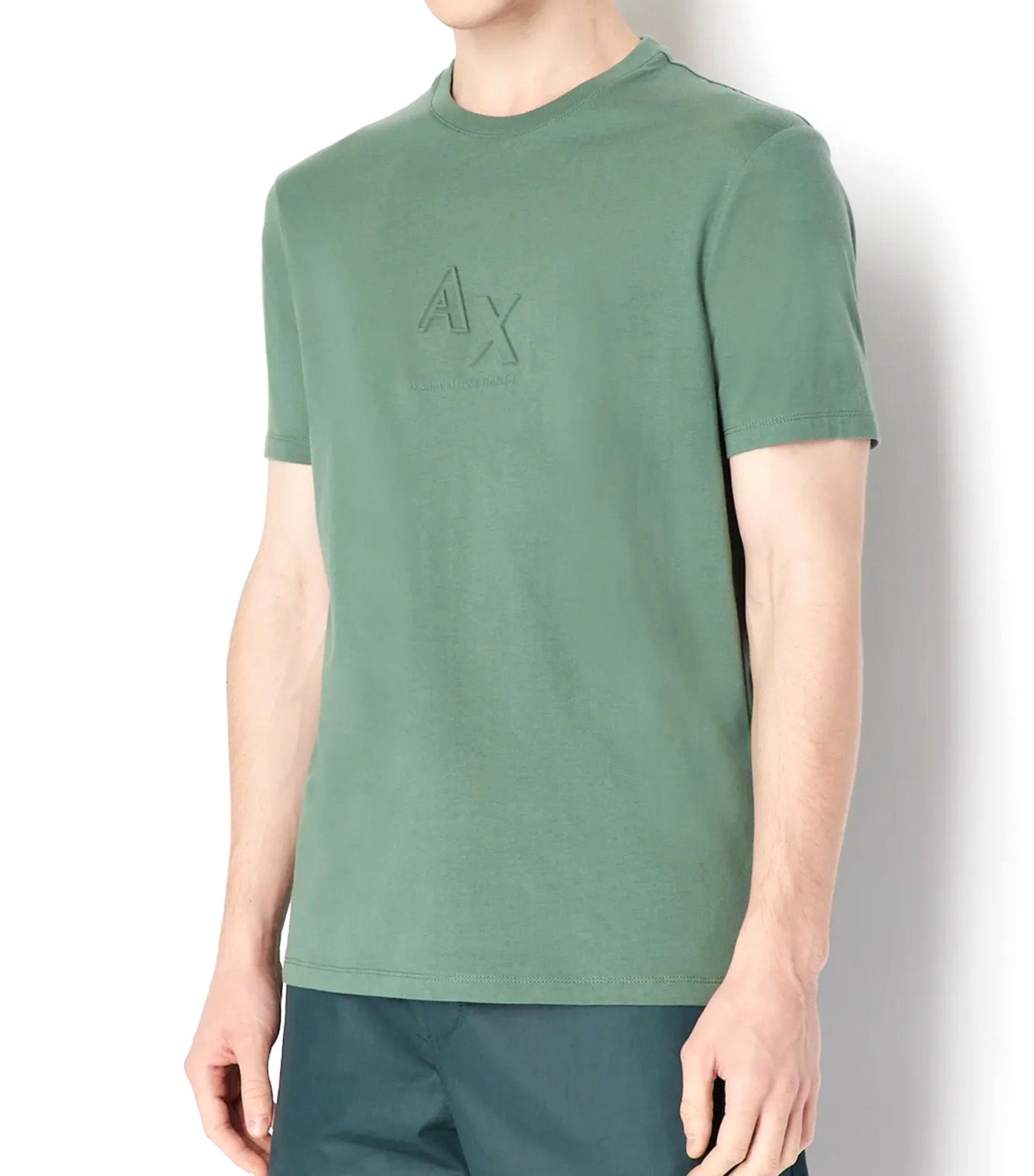 Jersey Cotton Regular Fit Logo T-Shirt Duck Green