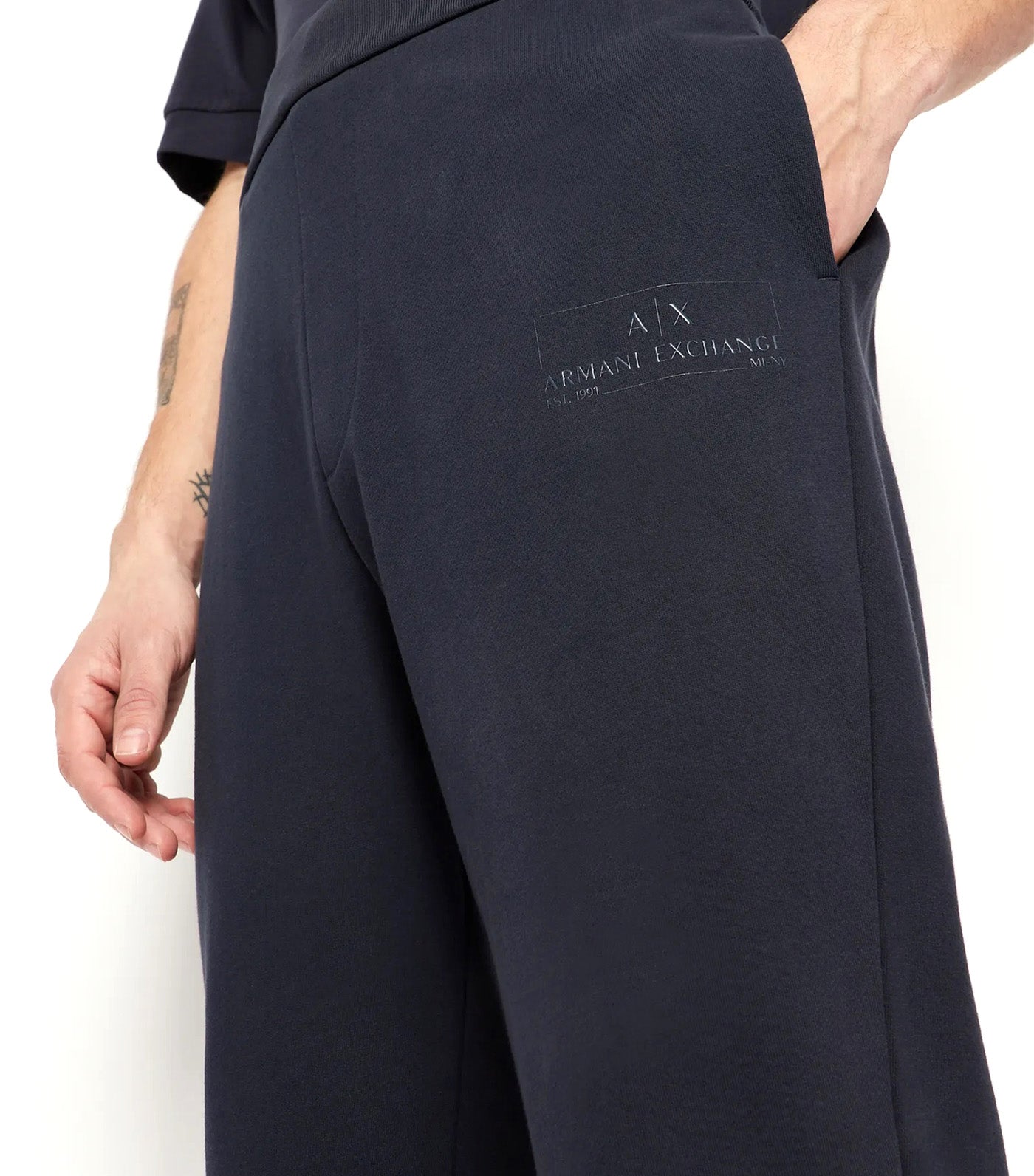Organic French Terry Cotton Jogger Sweatpants Navy