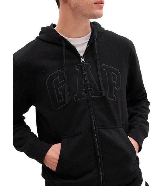 Gap Logo Zip Hoodie True Black V2 2