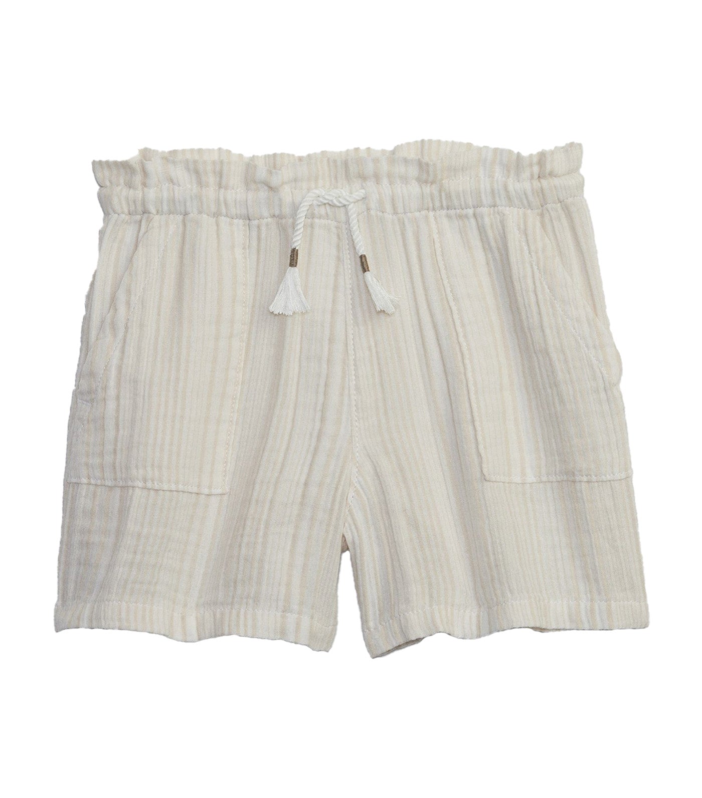 Utility Pull-On Shorts with Washwell - New Off White Stripe