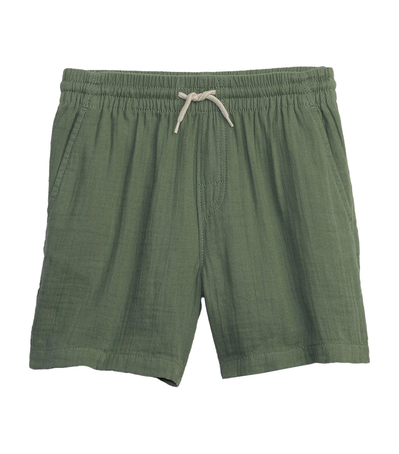 Gauze Pull-On Shorts with Washwell - Twig