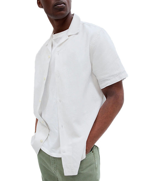 Linen Vacay Shirt in Standard Fit New Off White