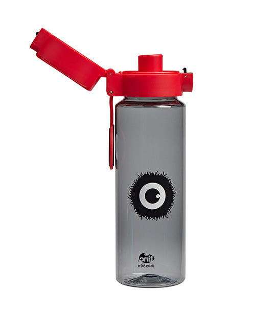 Flip and Clip Water Bottle - Black and Red