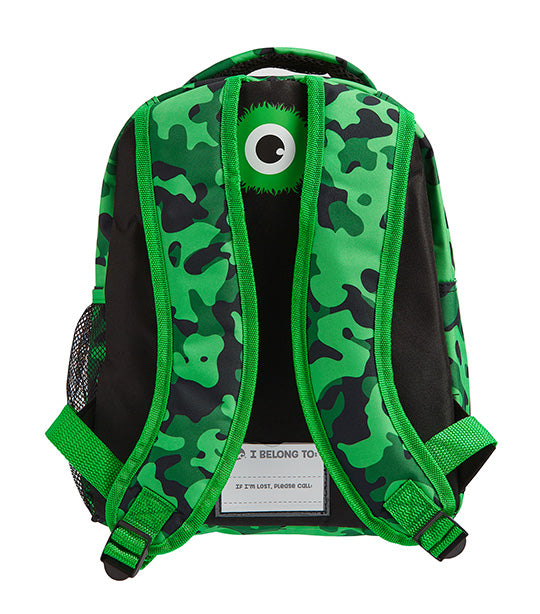 Hugga Monster School Backpack - Green