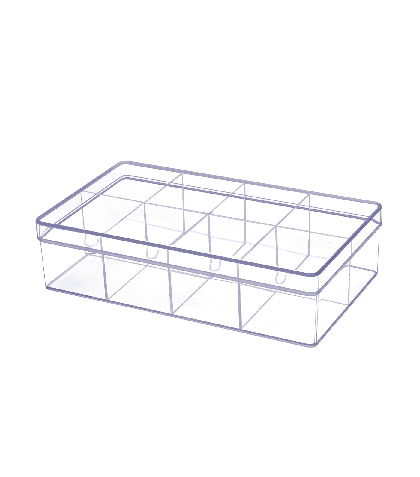 MakeRoom Transparent Storage Box with Compartments