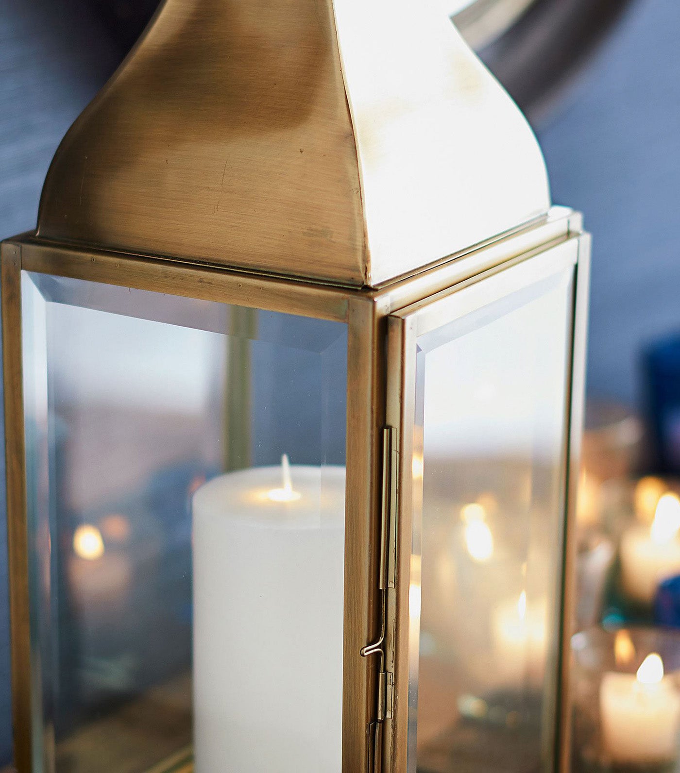Pottery Barn Chester Lantern - Brass