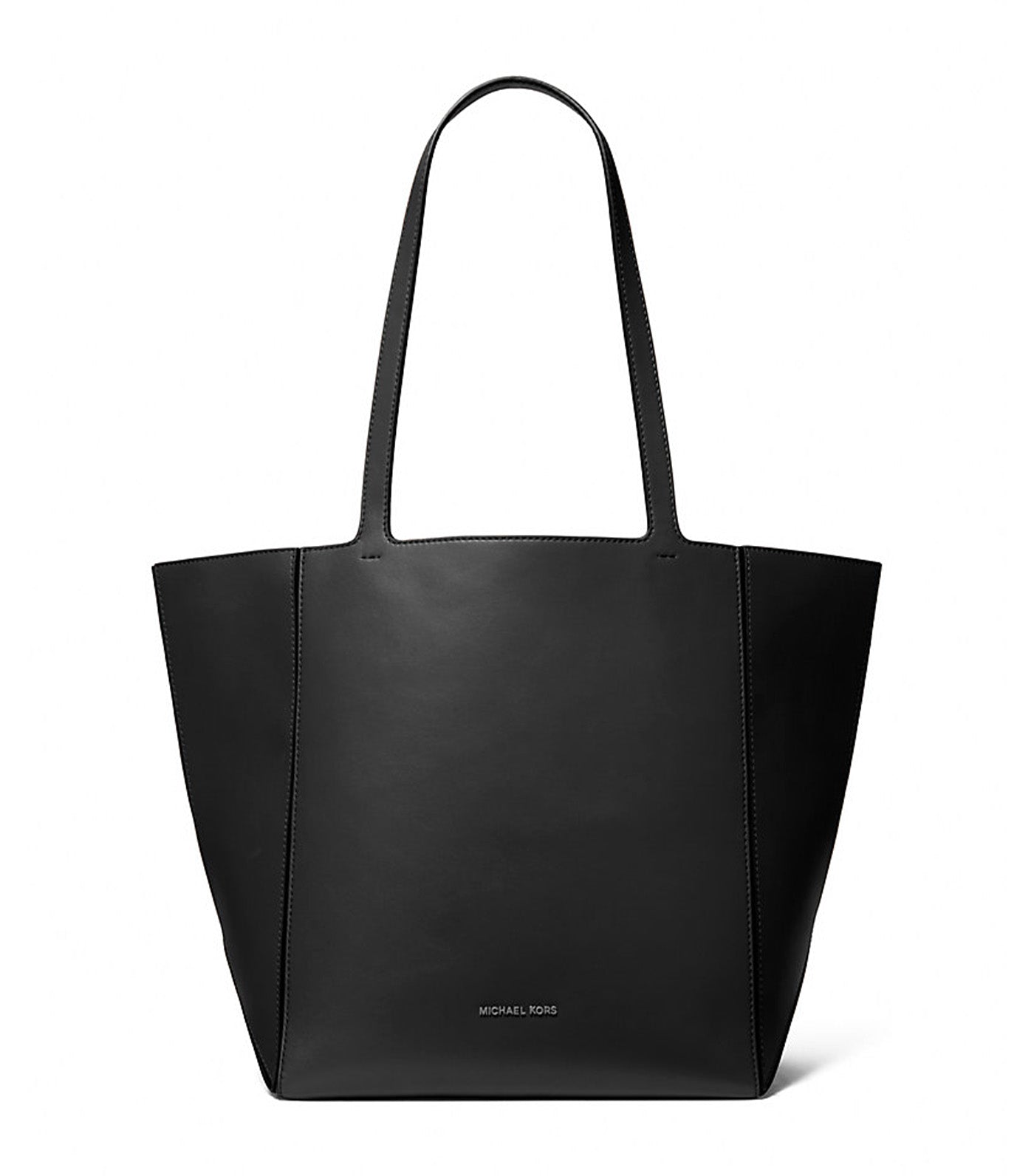 Jordi Large Leather Tote Bag Black