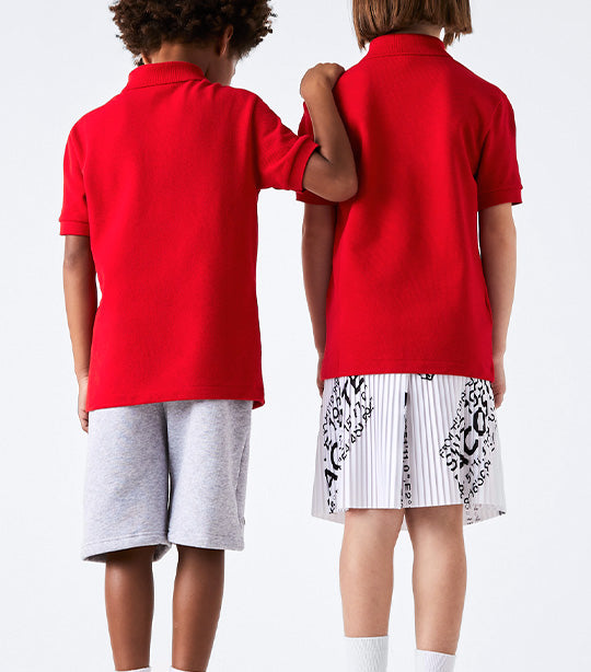 Kids' Lacoste Petit Piqué Polo Shirt Red